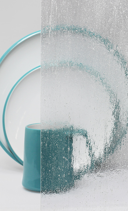 Clear Textured Bubble Architectural Glass